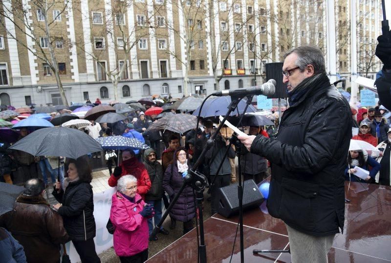 Manifestación contra el ICA en Zaragoza