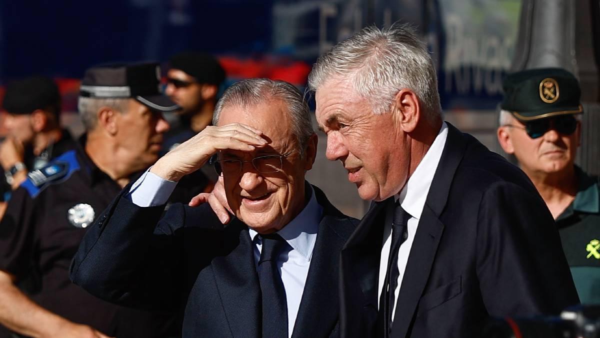 Ancelotti y Florentino, en una imagen de archivo