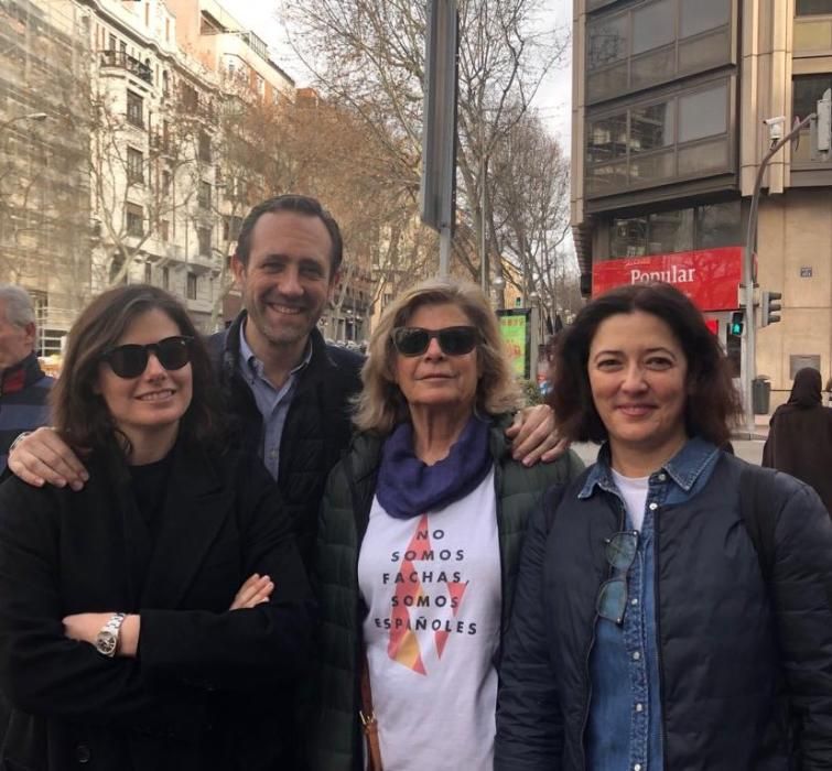 Políticos mallorquines en la protesta de Madrid