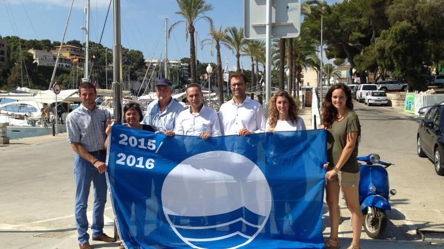 Bandera azul para el puerto de Porto Cristo