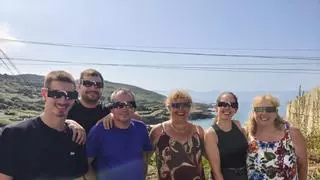 Caión se entregó al eclipse con el Atlántico como escenario: "Este é un anaco do ceo na terra, non hai lugar mellor"