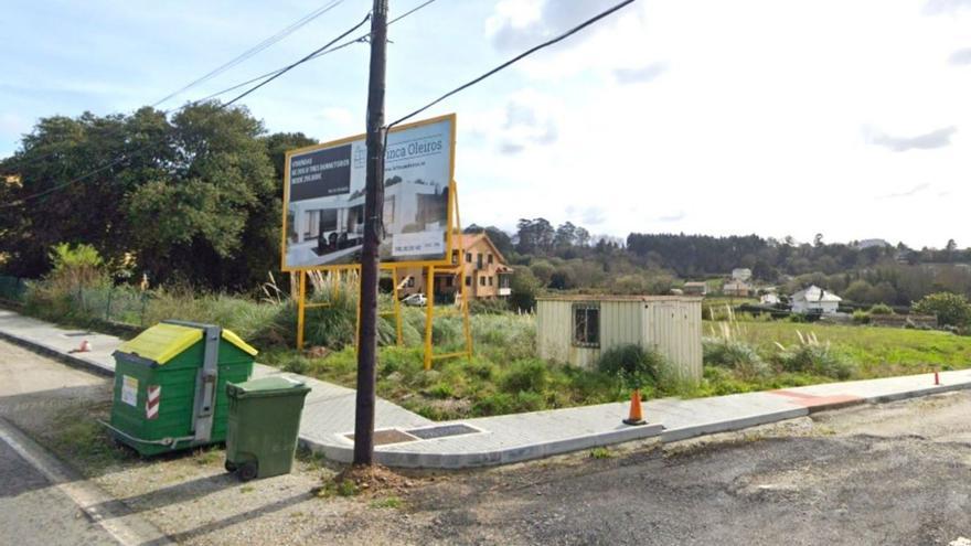 Las parcelas en Pousada, desde el borde de la carretera hacia la derecha, que se subastaron. | LOC