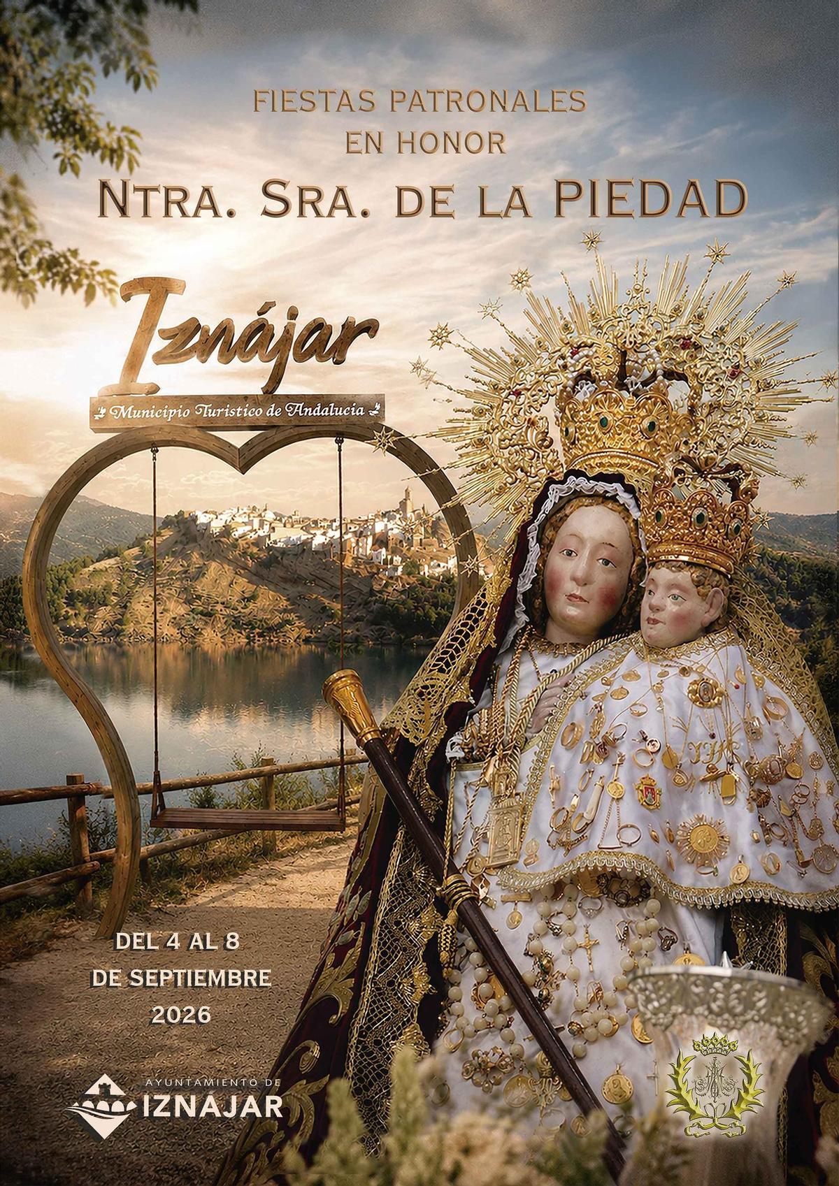 Cartel de las Fiestas Patronales en honor a Nuestra Señora de la Piedad.