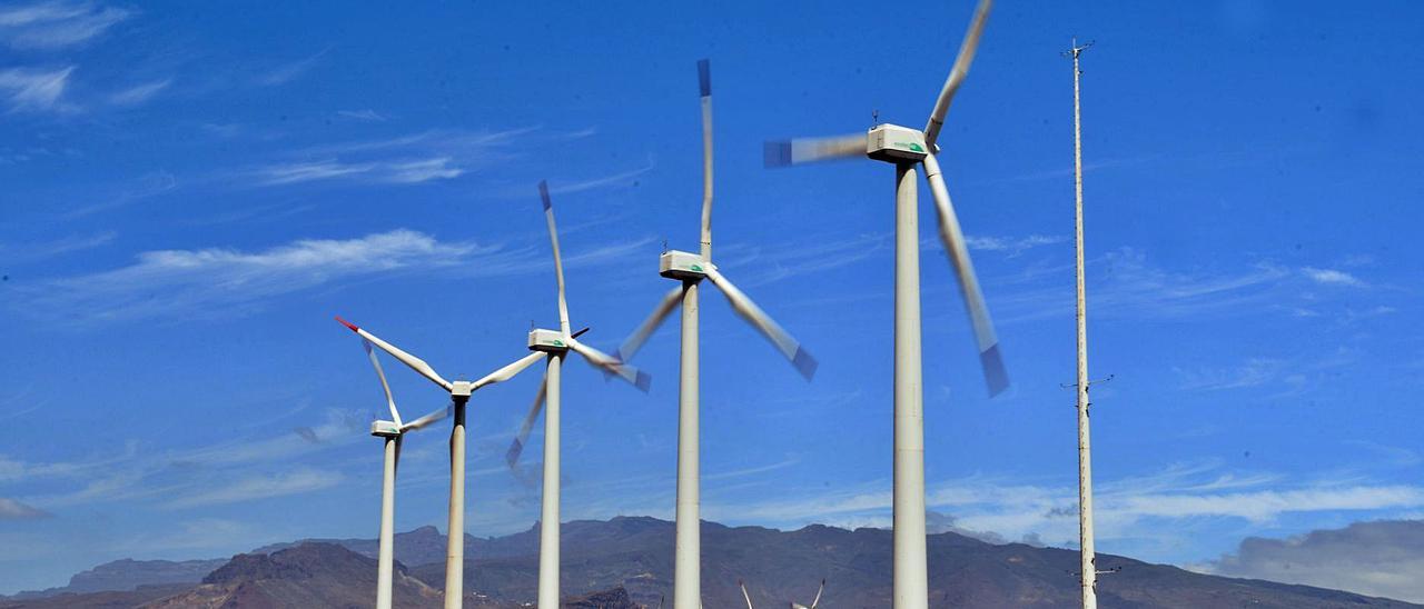 Las energías renovables es uno de los objetivos clave de los fondos europeos para la recuperación. En la imagen parque eólico de Pozo Izquierdo, en Gran Canaria. | | LP/DLP