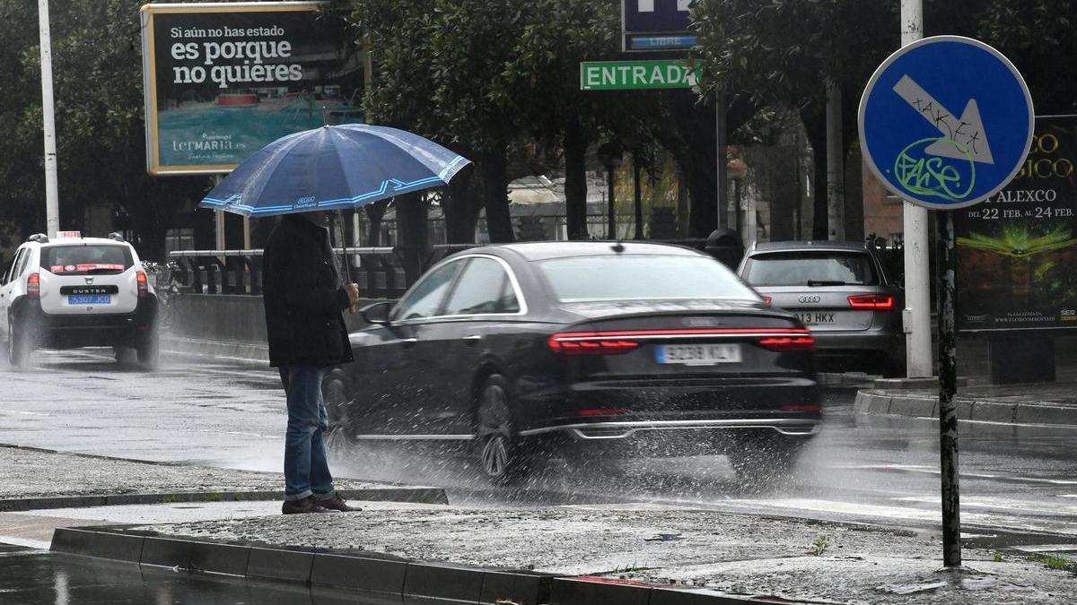 Lluvias persistentes en A Coruña.