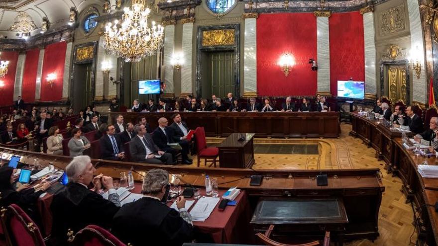 Vista panoràmica del judici del Suprem