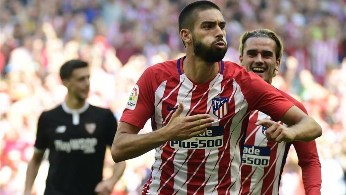 Carrasco, en su etapa en el Atlético de Madrid