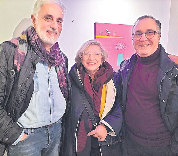 Carlos Ordinas, Mercedes Martínez y Vicente Fernando.