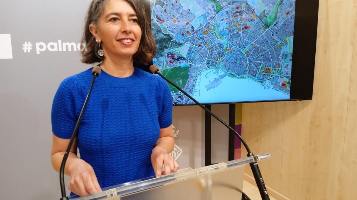 Neus Truyol, en una comparacencia en el Ayuntamiento de Palma