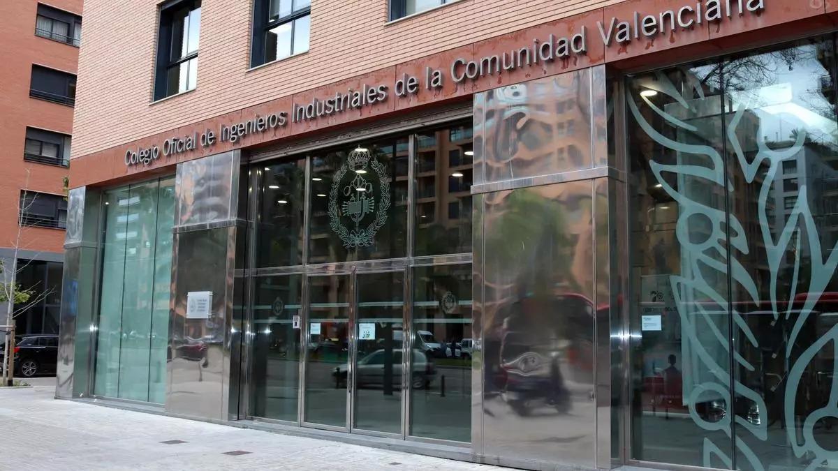 Fachada del COIICV en València.
