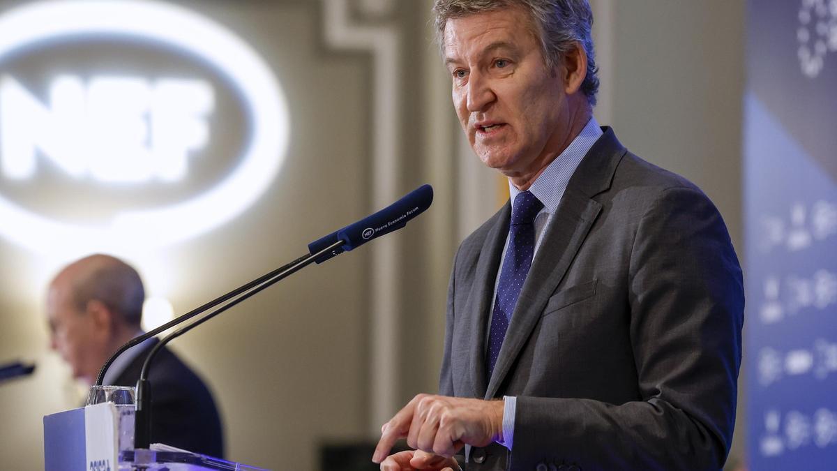El presidente del PP, Alberto Núñez Feijóo.
