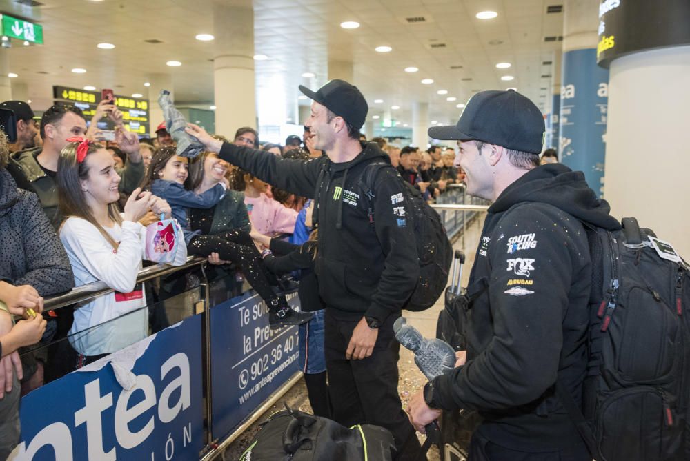 Arribada dels pilots del Dakar a Barcelona