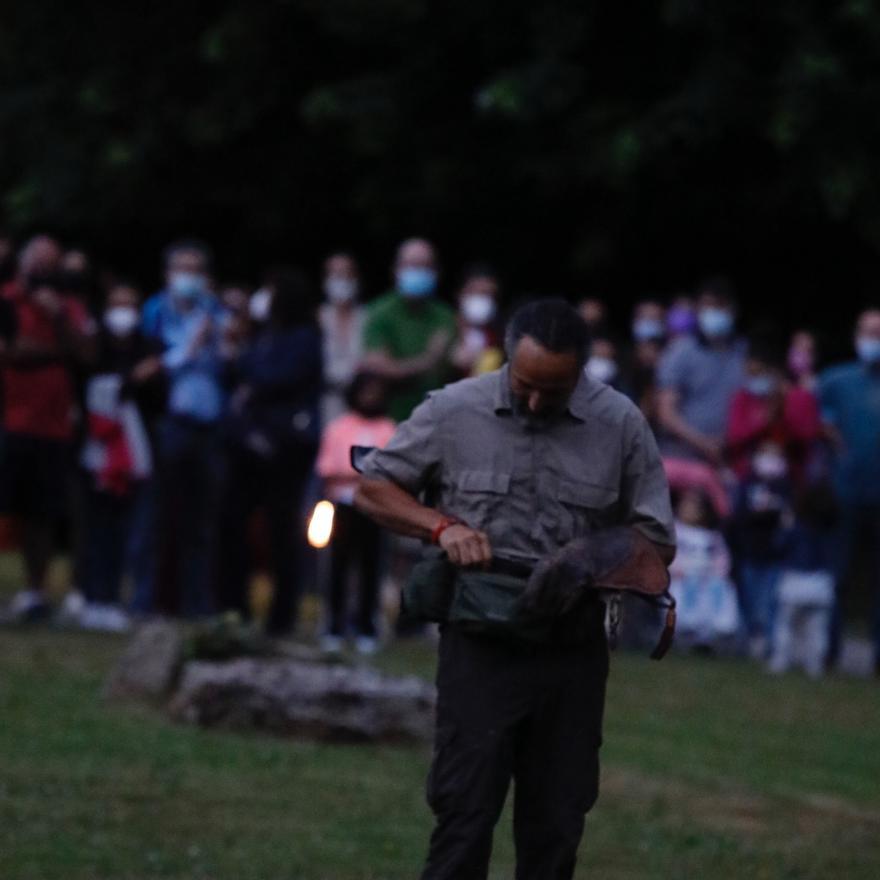 Espectáculo nocturno en el Jardín Botánico Atlántico de Gijón