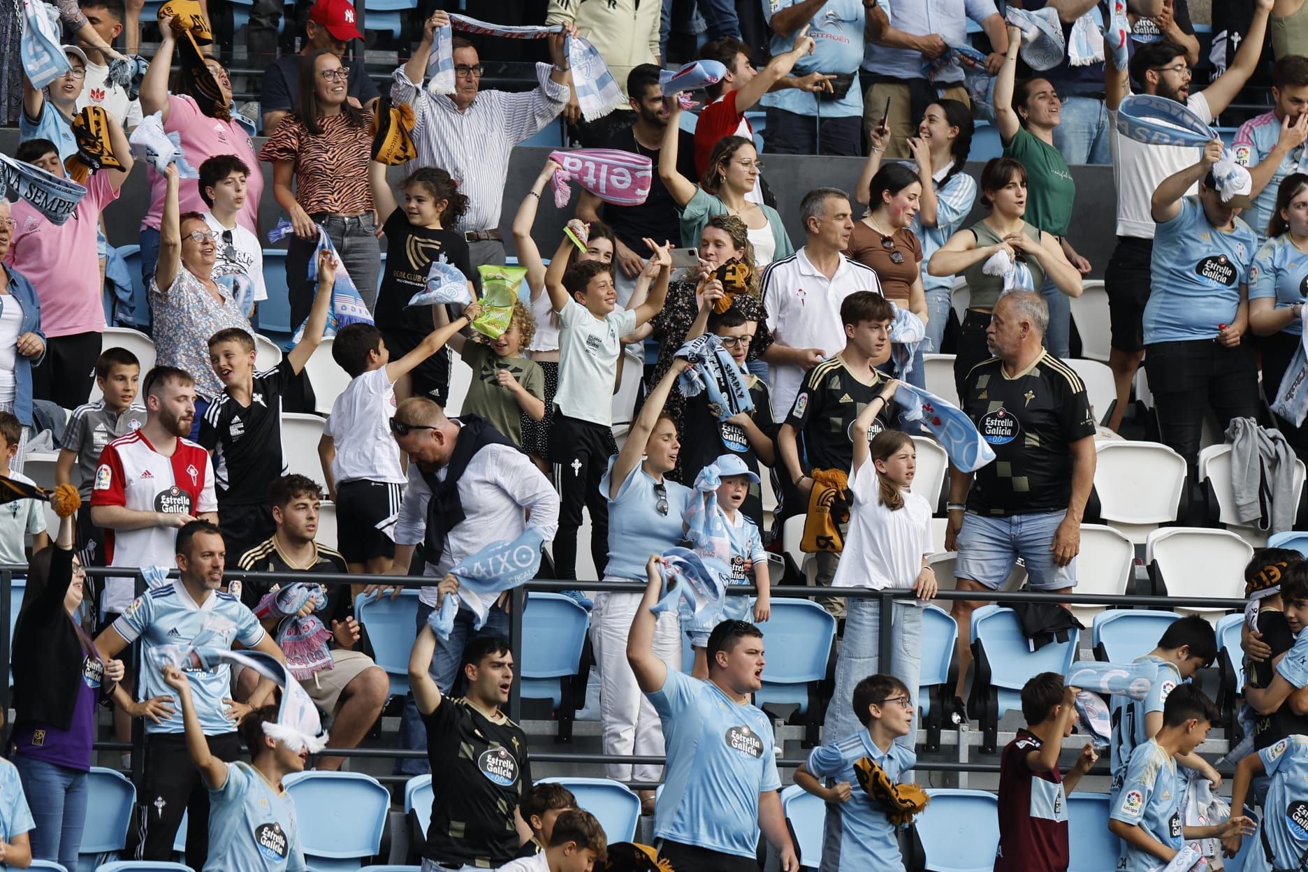 El Celta-Girona, en imágenes