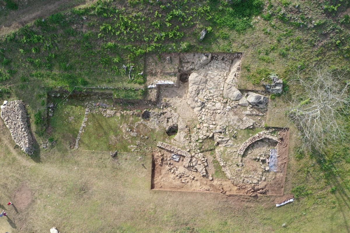 Vista aérea del yacimiento de Montes Claros.