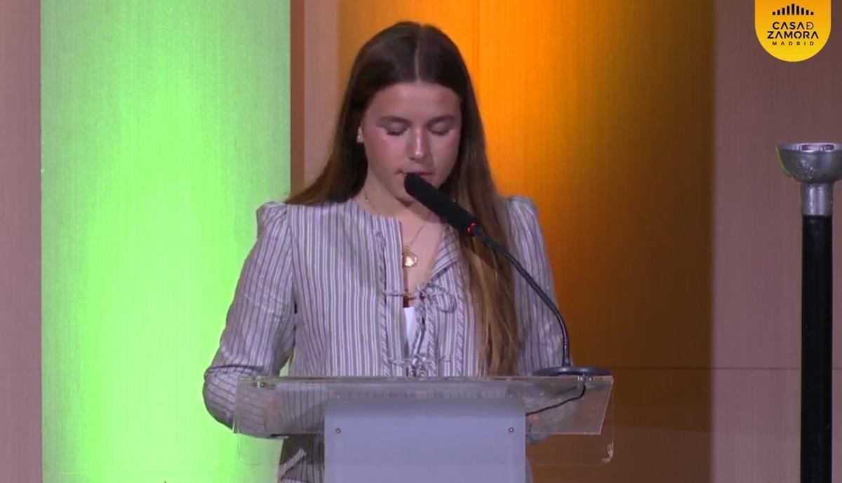 Manuel la hija de la pregonra en su intervención