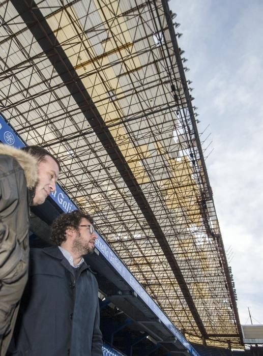 Reparación de las cubiertas del estadio de Riazor