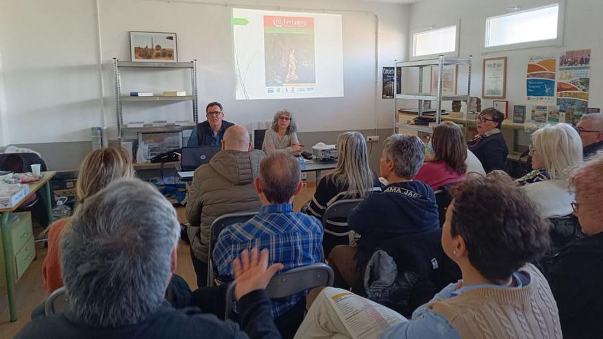 Socios de la Federación Espigas, en la última asamblea celebrada en su sede en Benegiles.