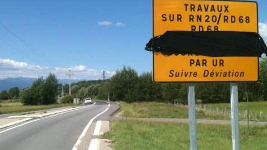 Carretera de Puigcerdà a Llívia, en el tram que pertany a l&#039;Estat francès