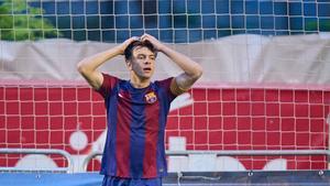 Nil calderó marcó un gol pero no pudo celebrar el título de campeón de Catalunya juvenil