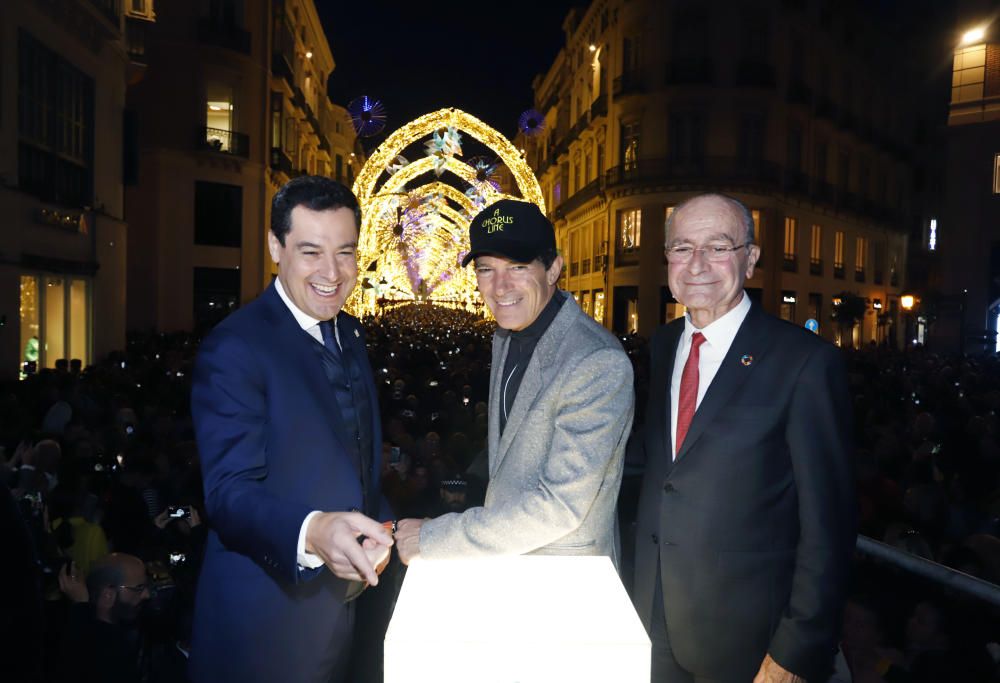 Encendido de las luces de Navidad de Larios en Málaga