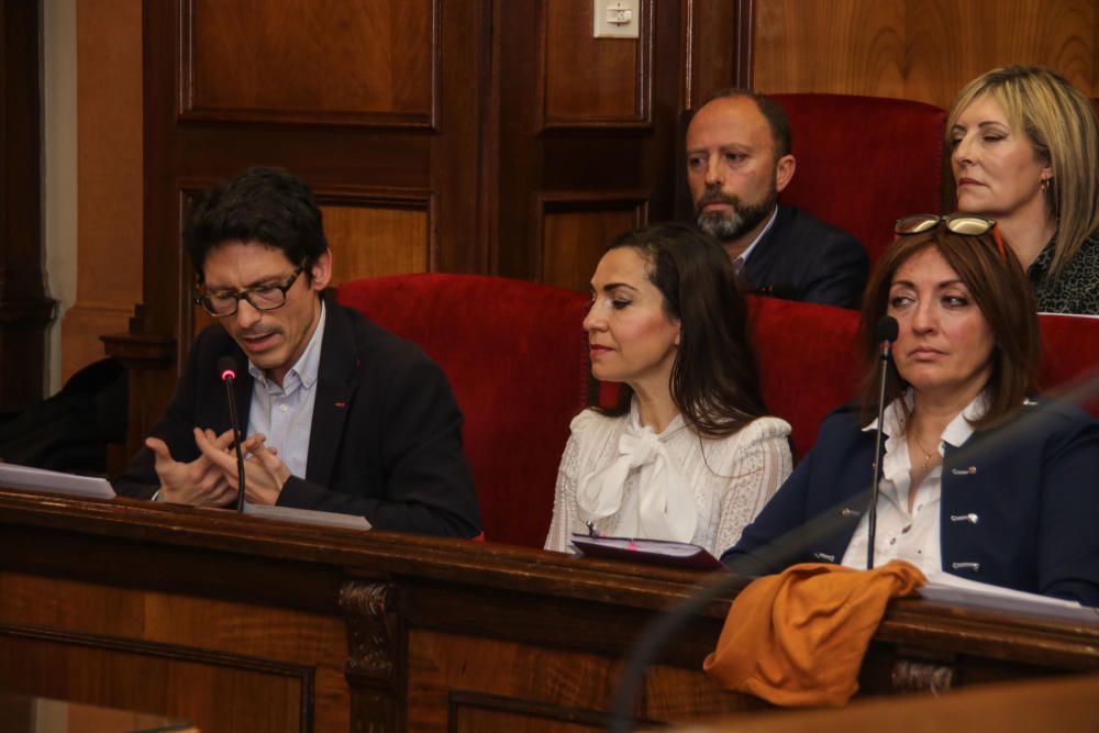 Pleno sobre la gestión del temporal en Alcoy