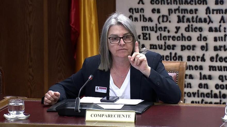 El enfado de la esposa de Cerdán en el Senado: “‘La Paqui’ es despectivo y clasista, que quede claro”