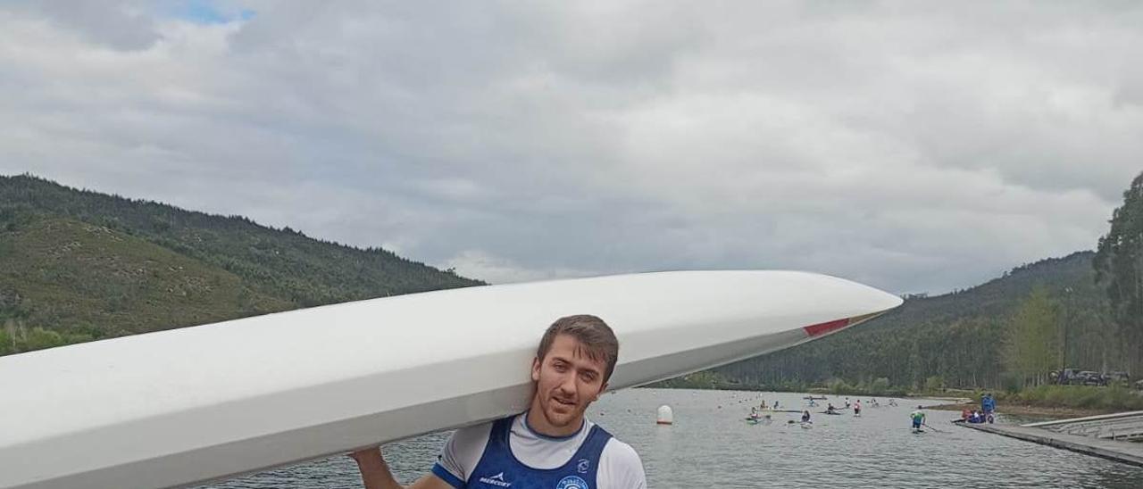 David Barreiro entrenando en Verducido.