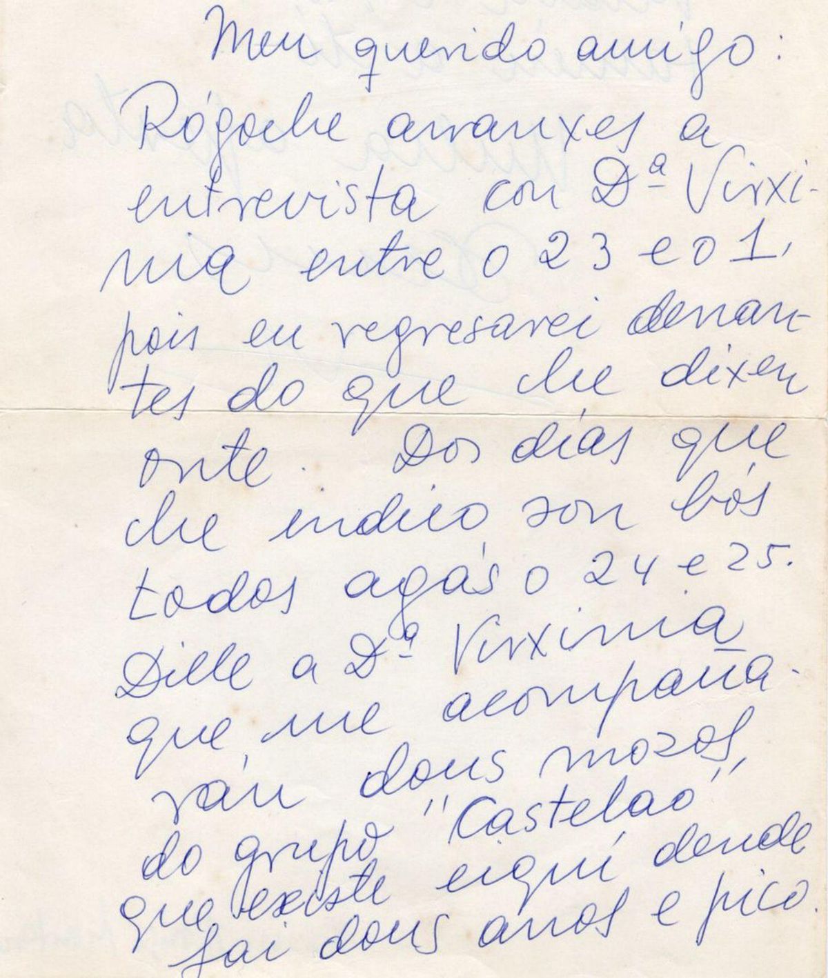 Carta de Alonso Montero
a Porto Matalobos
(1968) // Fondo X. Porto
Matalobos.
