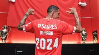 Di María, recibido a lo grande en su regreso al Benfica