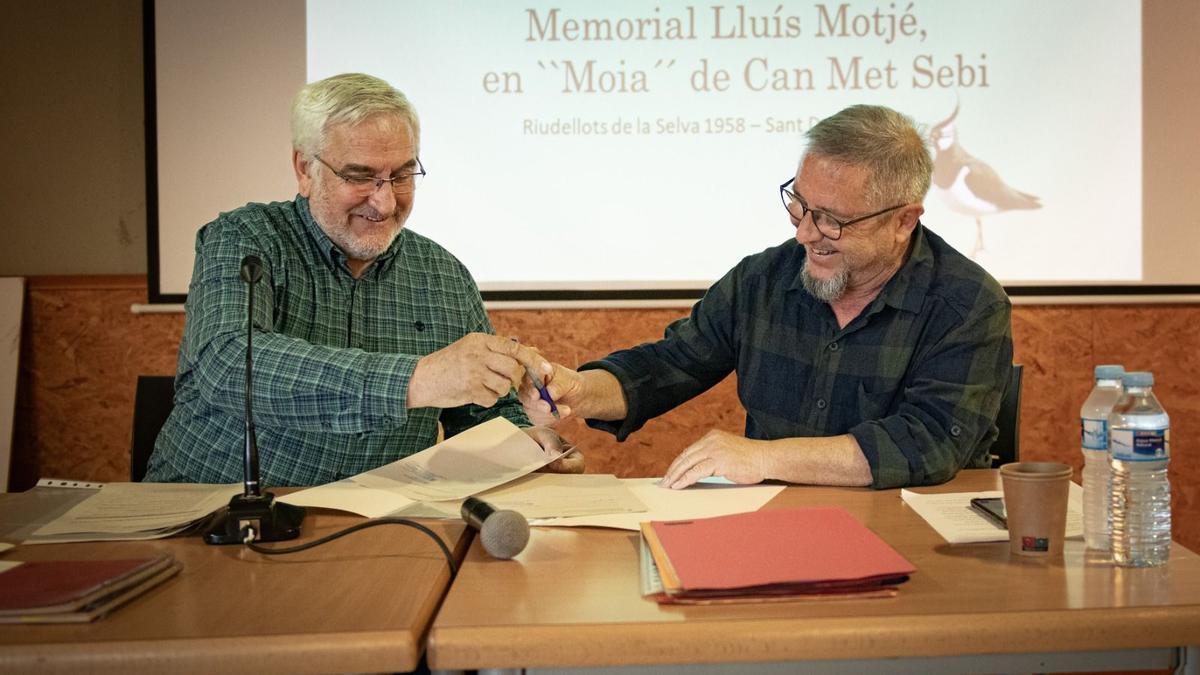 Homenatge al naturalista i ornitòleg Lluís Motjé.