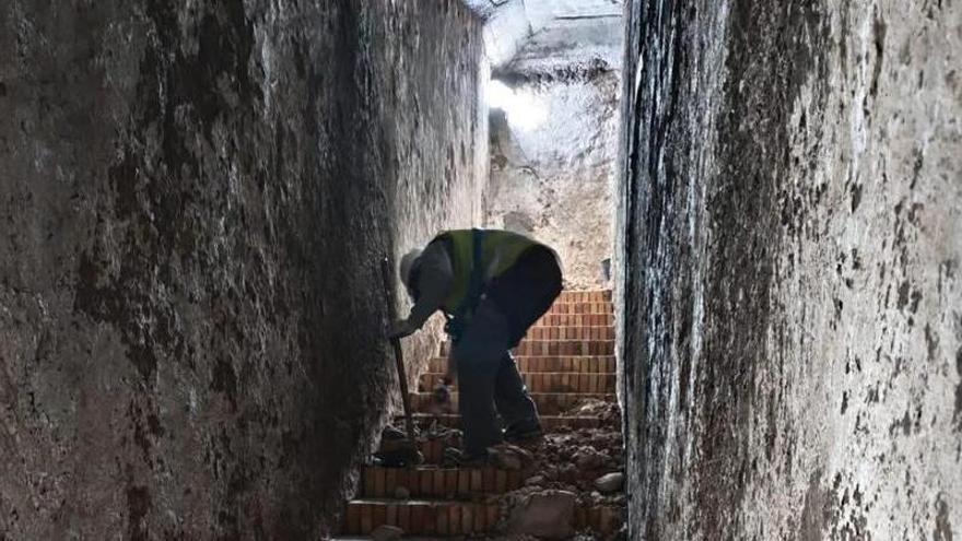e el refugio de la Guerra Civil junto al Mercado Central en plena rehabilitación