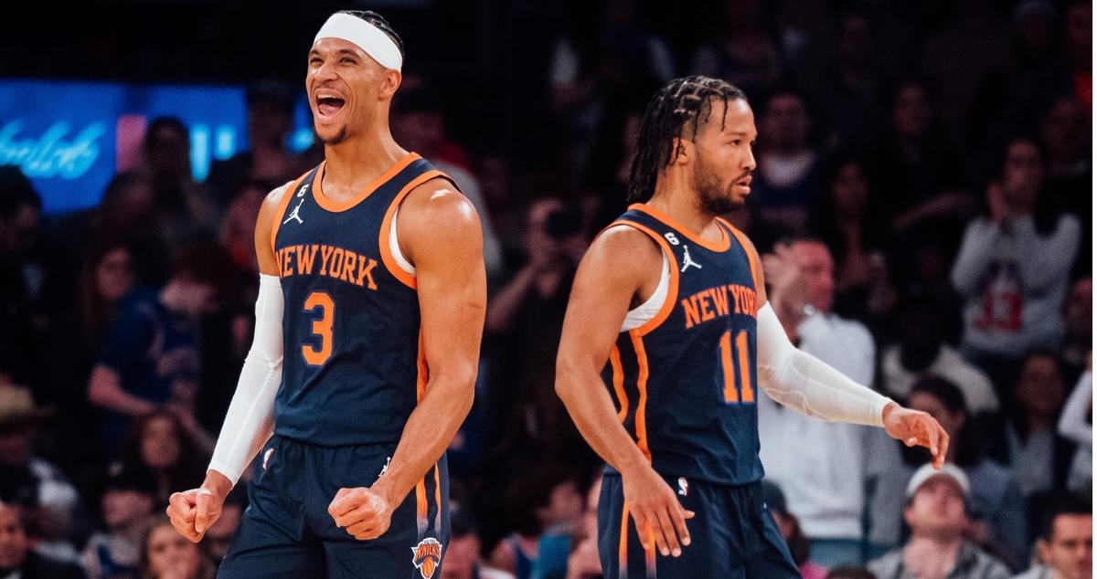 Brunson y Hart, con los Knicks.