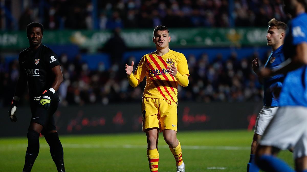 El 1x1 del Barça ante el Linares al descanso