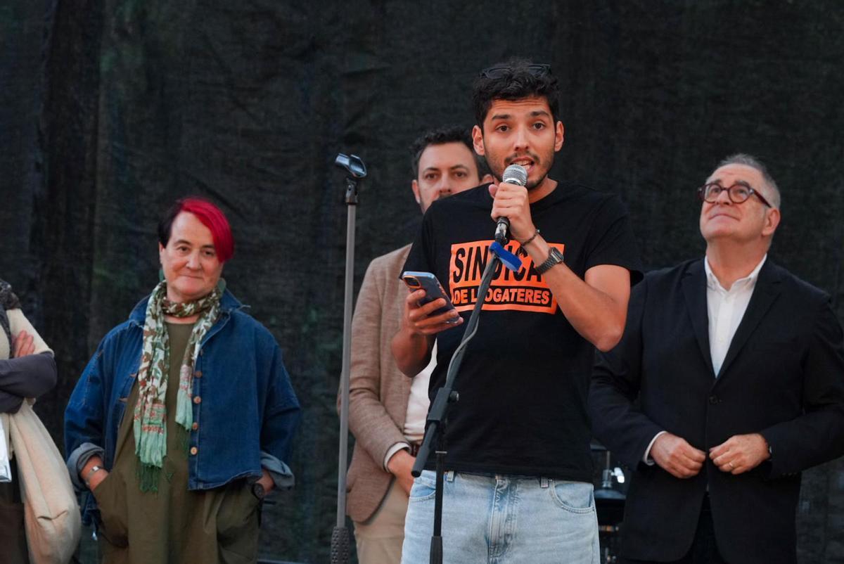 Gerard Mena, durante el pregón.