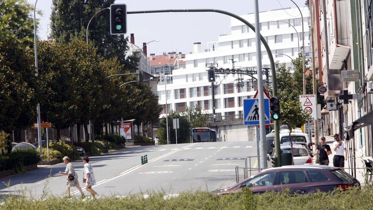En Amor Ruibal, redistribuirase o espazo dispoñible na rúa para incrementar o verde urbano.