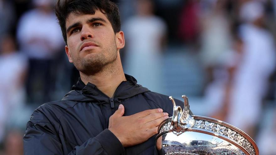 El nuevo tatuaje de Alcaraz tras ganar Roland Garros: &quot;No creo que mi madre me diga nada&quot;