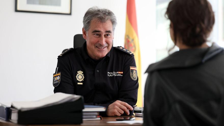 Manuel Hernández, durante la entrevista.