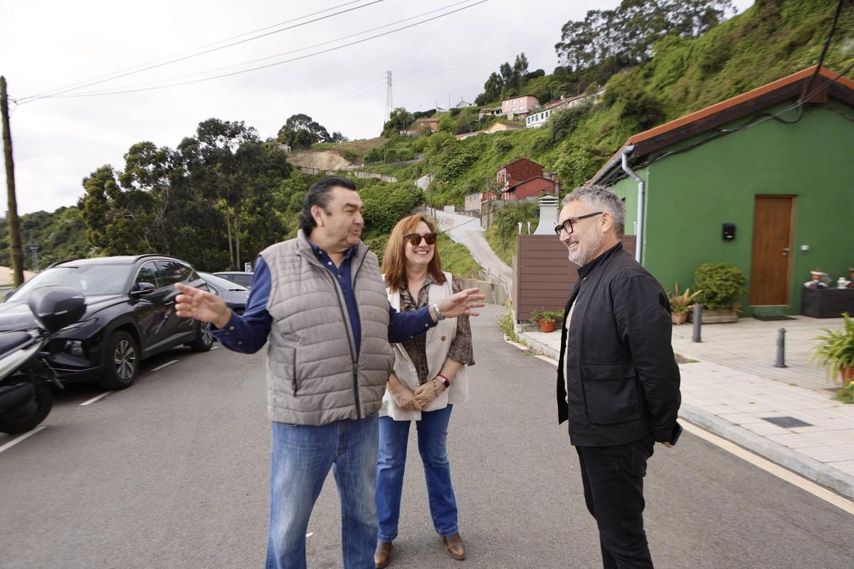 Las mejoras en caminos del barrio gijonés de El Muselín, en imágenes