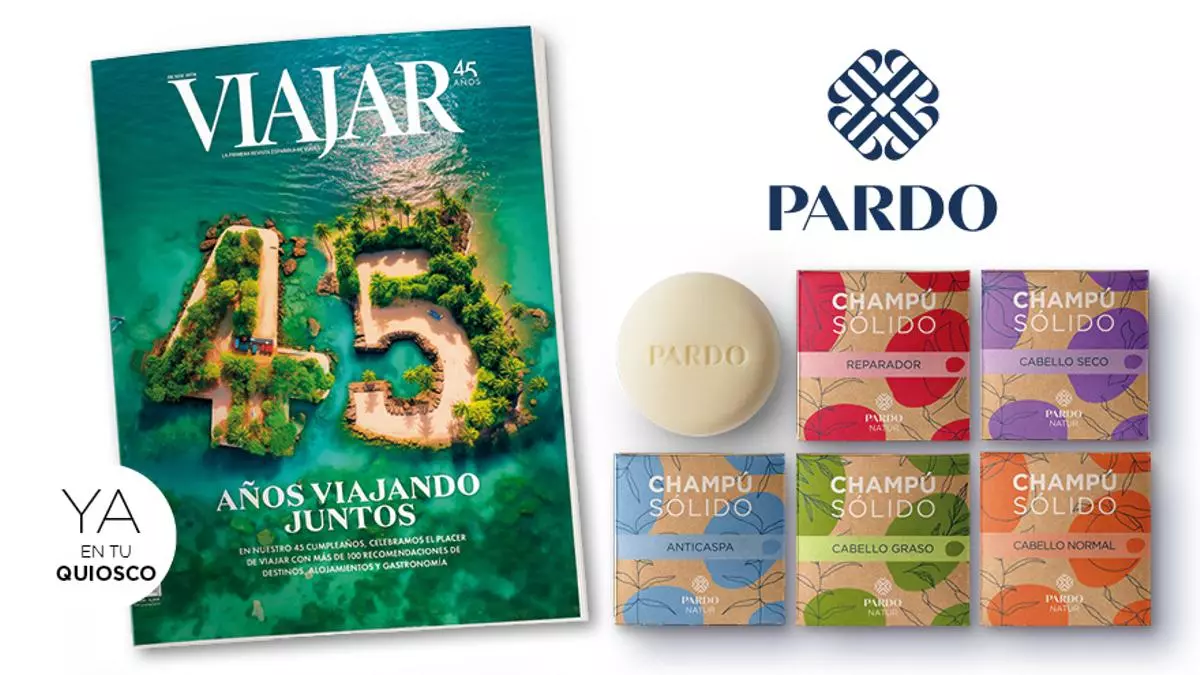 Cinco champús sólidos a elegir de regalo con el número especial de la revista VIAJAR