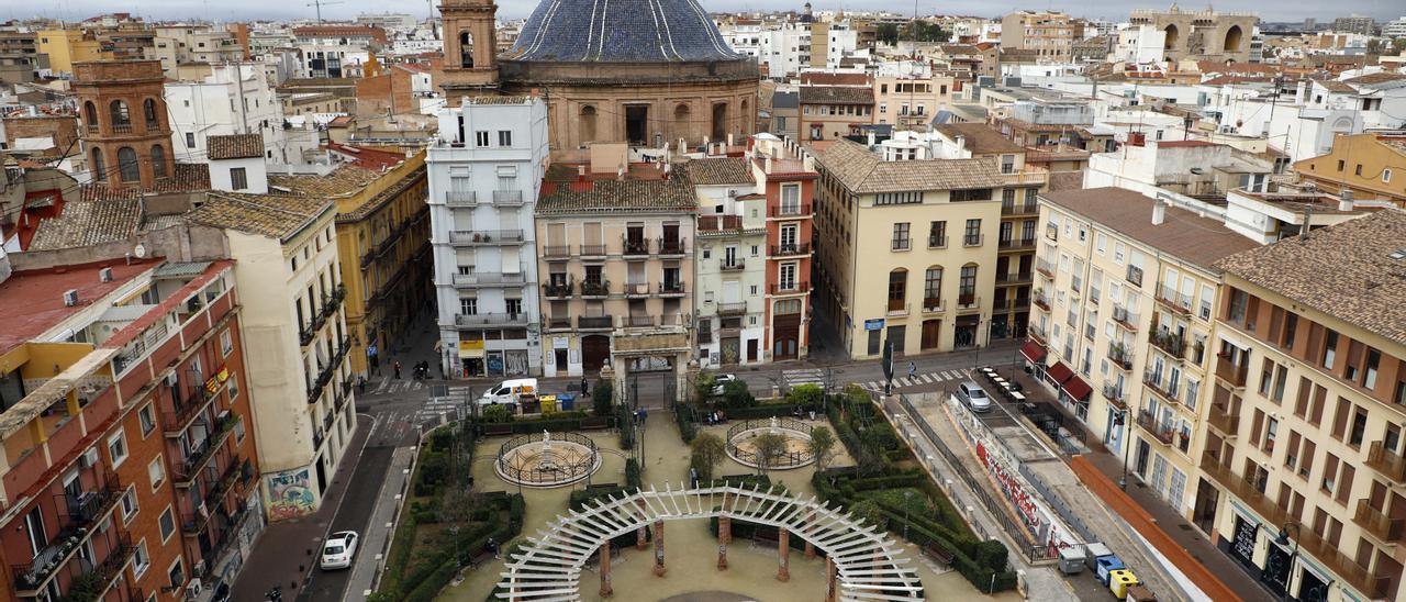 Edificios de viviendas en el centro de València.