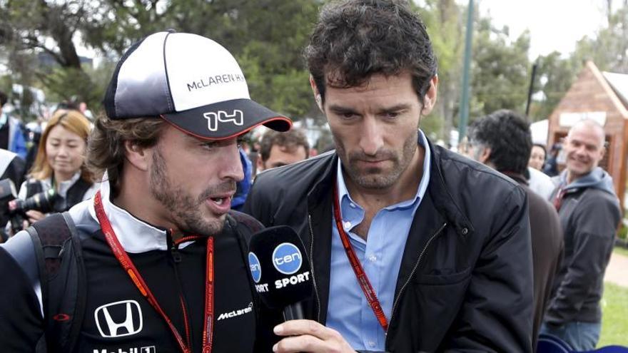 Alonso, entrevistado por el expiloto Mark Webber.