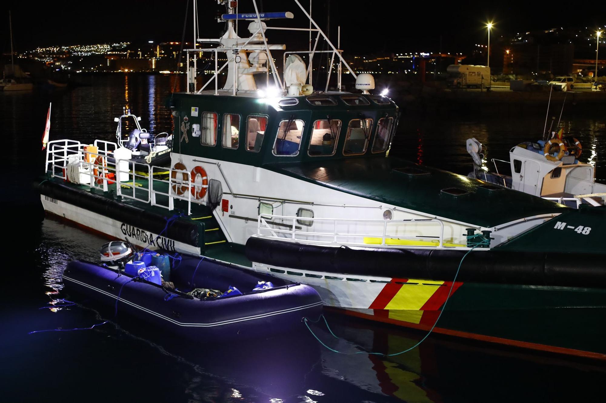 La Guardia Civil intercepta una zodiac con más de mil kilos de hachís al sur de Gran Canaria