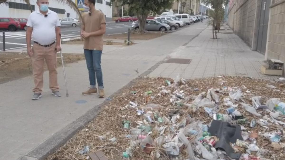 Basura en Jinámar.