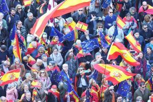 Manifestación contra la amnistía en Madrid