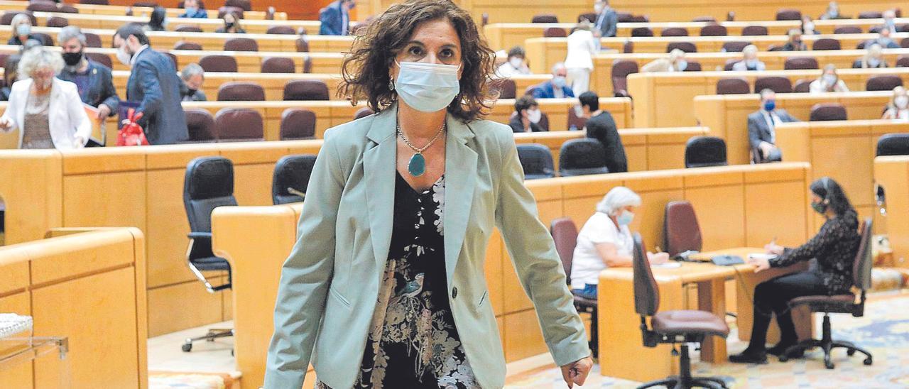 María Jesús Montero, en una comparecencia en el Senado.