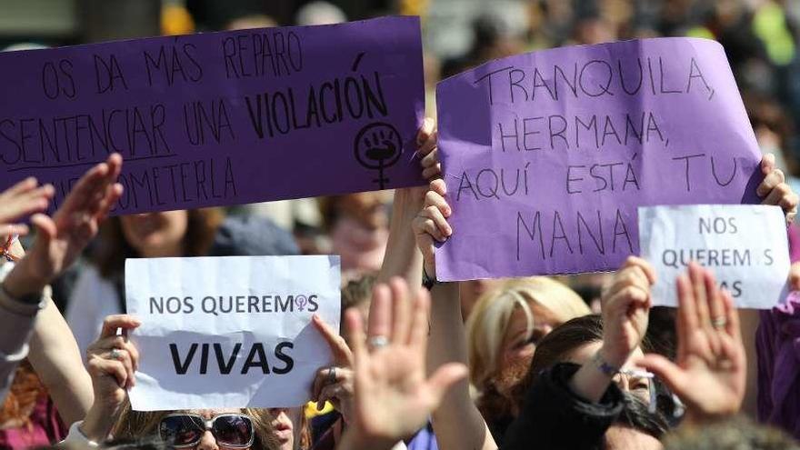 Manifestación contra la sentencia de &#039;La Manada&#039;.