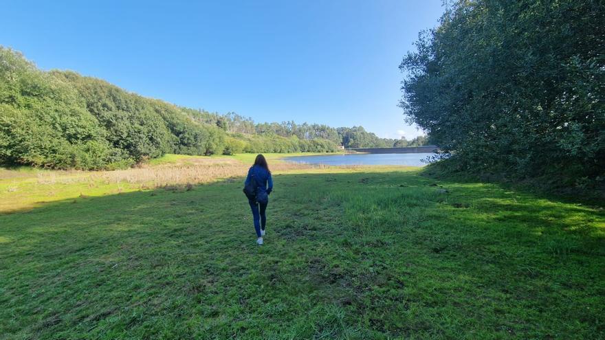 El embalse de Vilagarcía empieza a secarse