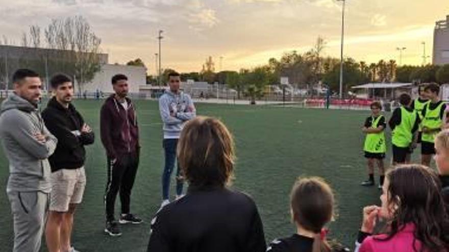 Visita a los equipos del fútbol base