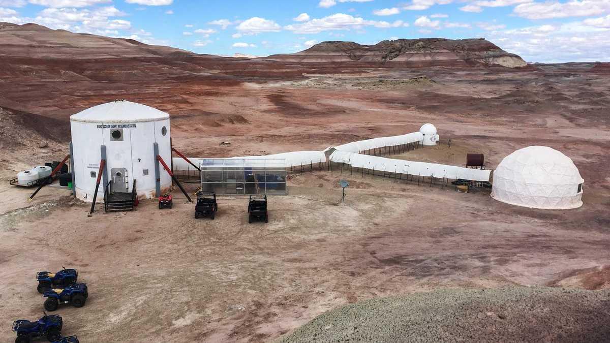 L'estació marciana situada en el desert de Utah.